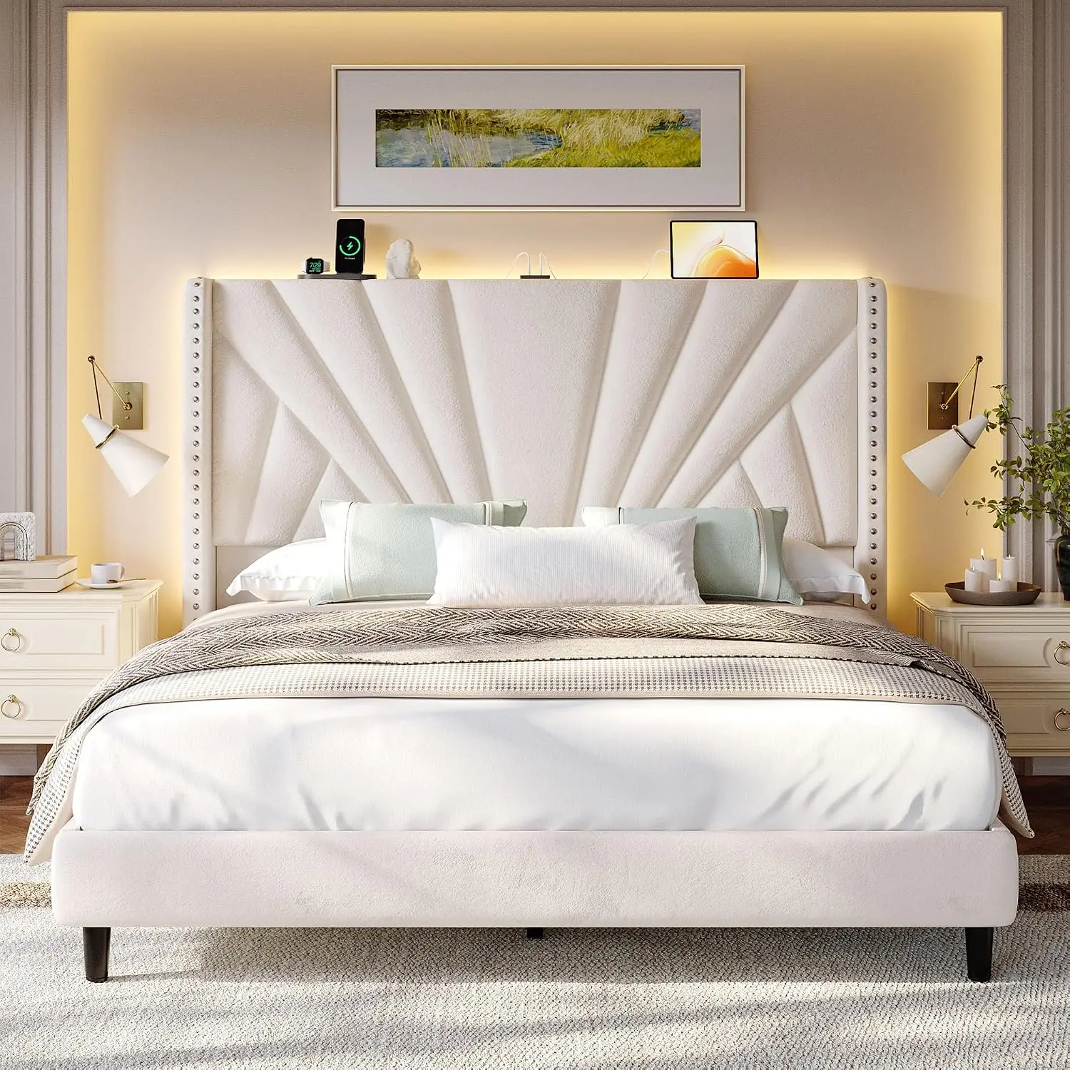 Queen Bed Frame with 51