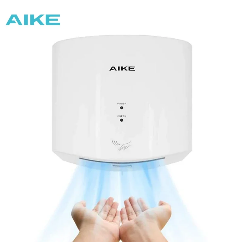 

AIKE Air Hand Dryer for Hotel Dry Hands Automatic High Speed Commercial Hand Dryers ABS AK2630S AC110V/220V