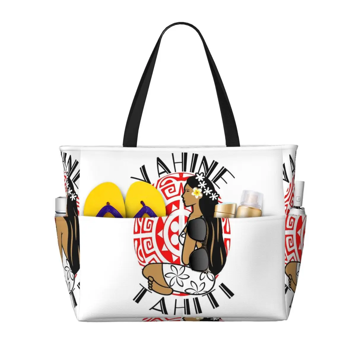 

Hinano Tahiti Beach Tote Bag Sport Gym Yoga Duffle Large Tote Bag Women Travel Bag Fitness bag