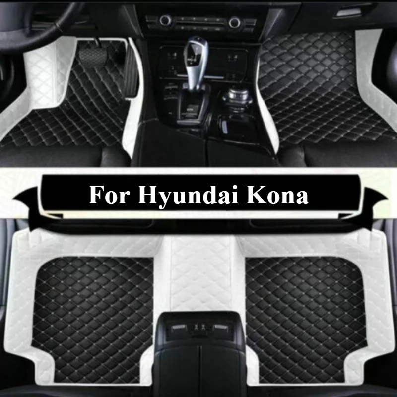 

Custom Car Floor Mats For Hyundai Kona Electric OS 2018-2025 Anti Dirt Protective Accessories Auto Carpets Foot Pads Interior