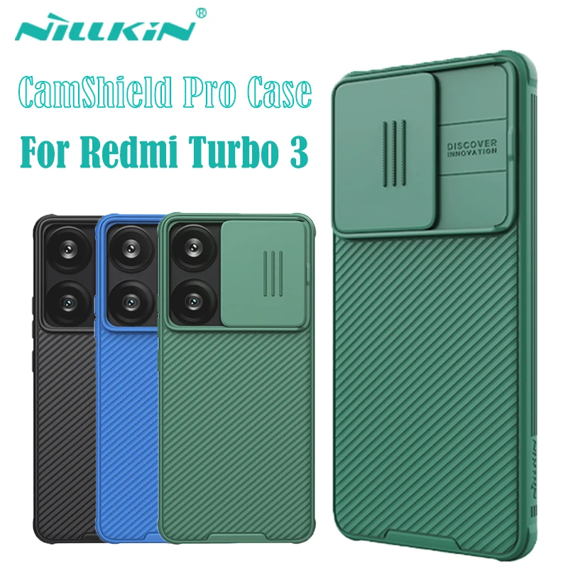 

Противоударный чехол NILLKIN CamShield Pro для Xiaomi Redmi Turbo 3, защитная задняя крышка для слайд-камеры Redmi Turbo3