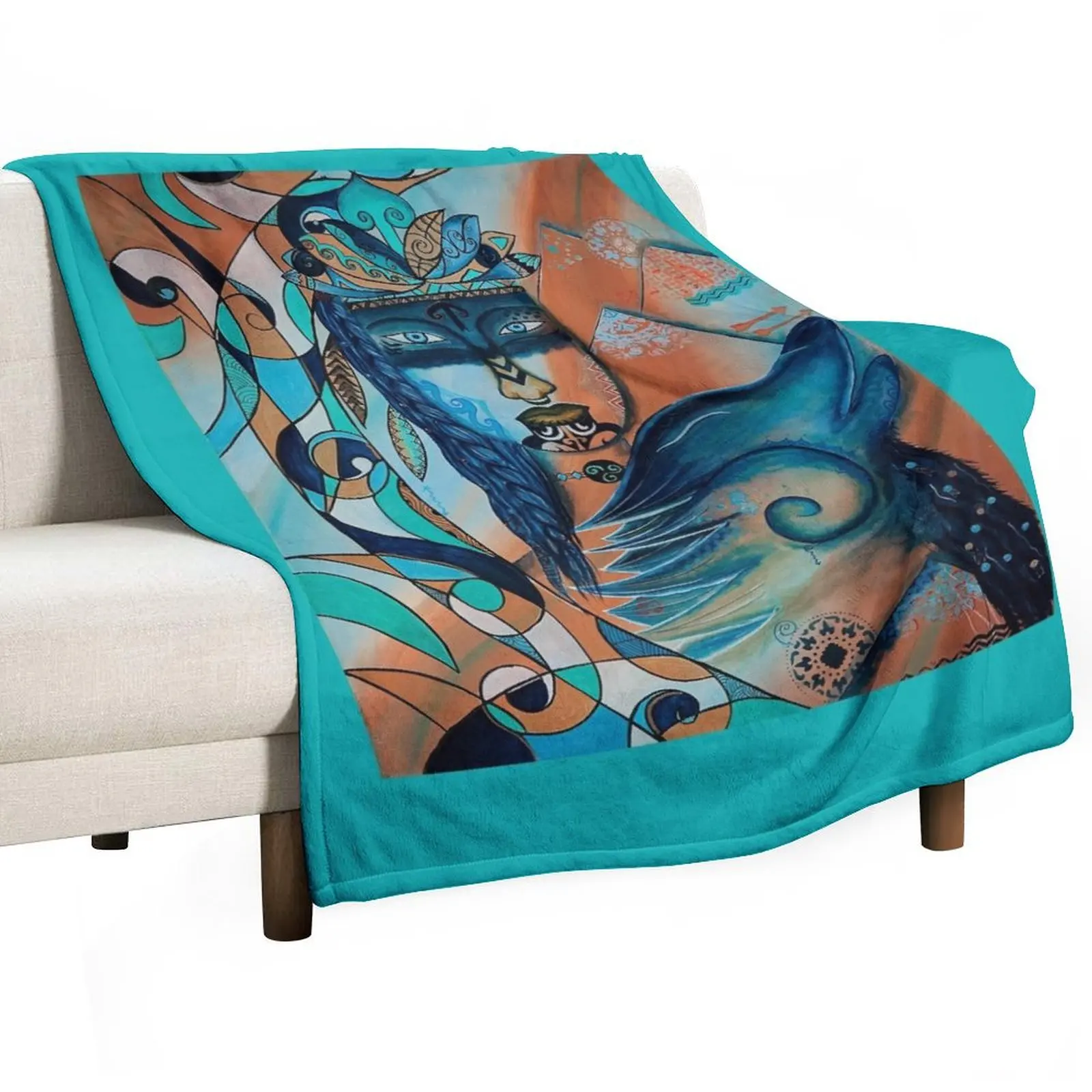 Shaman Throw Blanket heavy to sleep Personalized Gift Weighted Warm Blankets