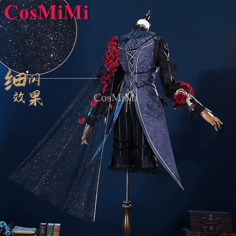 CosMiMi Emir Cosplay Game Identity V Costume Fashion Handsome Uniform Full Set Unisex Carnival Party Role Play Clothing S-XXL