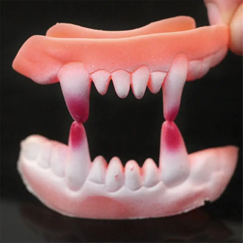 Halloween Fake Teeth Playthings Horrific Zombie Teeth Funny Party Denture Props Fake Teeth Halloween Ugly Teeth Toys