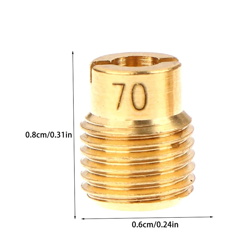 Carburador de motocicleta de 10 Uds., chorro de aire lento para GX140 GX160 GX200 GX390 212CC, Mini bicicleta Go Kart FCR, Jets principales, boquilla de combustible de chorro de carburador