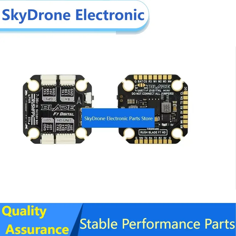 SkyDEl RUSH BLADE F722 MINI HD FPV Flight Controller 3-6S Lipo 20X20mm Digital Analog Device For RC Traversing Machine Dr