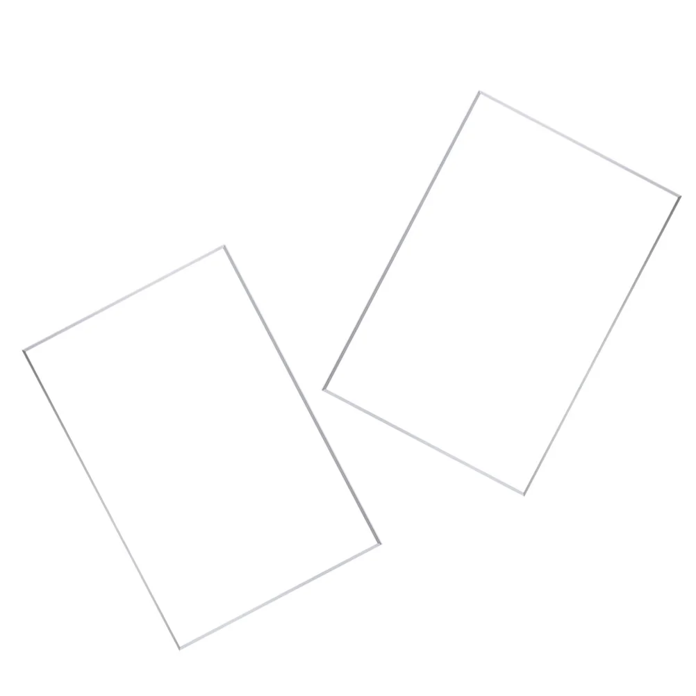

2pcs Clear Acrylic Paint Palette Smooth Surface Watercolor Mixer Pigment Tray Practical Color Mixing Board Art Painting