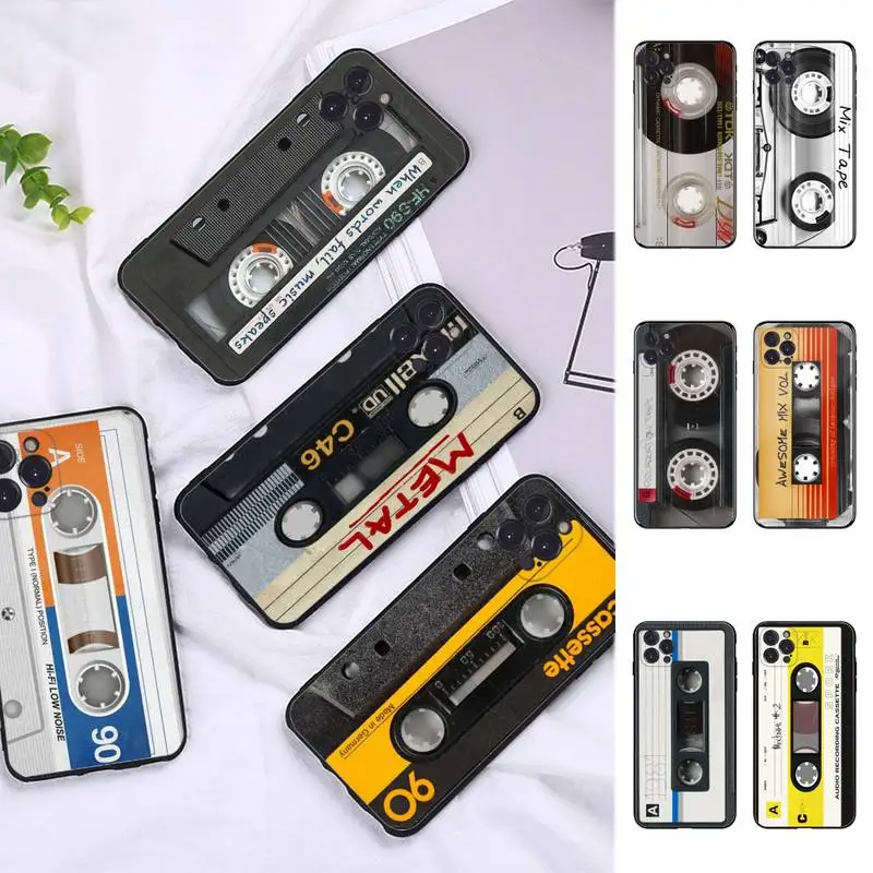 MaiYaCa Cassette Tape Phone Case For iPhone 13 Pro MAX 14 11 12 Mini X XS XR 6 7 8 Plus SE 2020 Soft TPU Cover