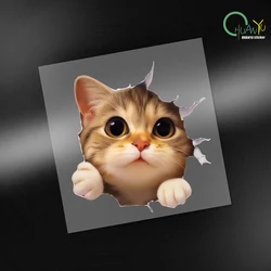 Car door cute cat car sticker cover scratches large area of 3D three-dimensional front bumper scratches cover stickers