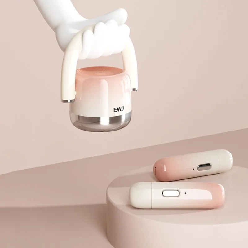 

Портативная караоке-система EWA Mini с 2 беспроводными микрофонами, Bluetooth-колонка для домашних вечеринок, для детей и взрослых, креативный подарок