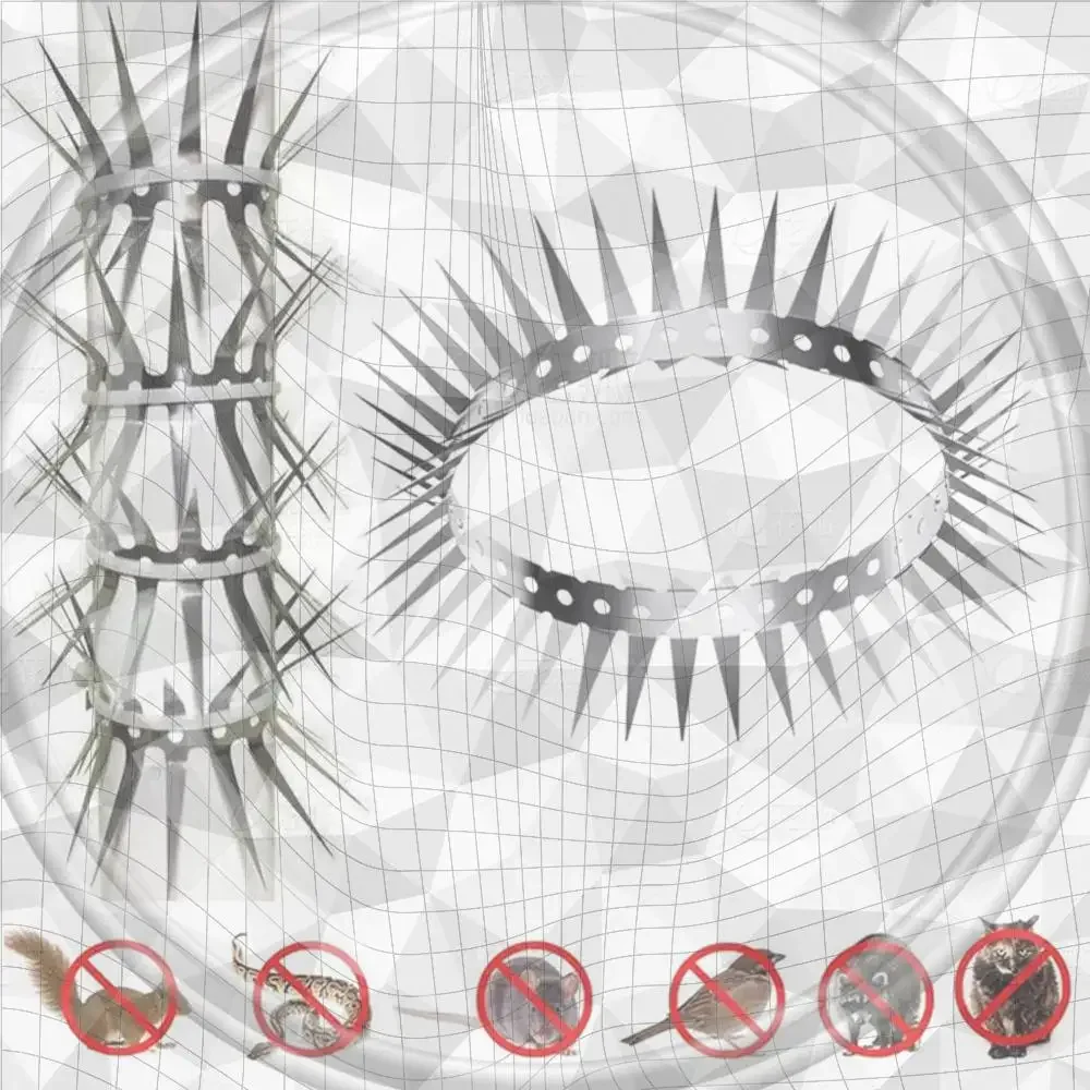 

Шипы отпугивающие для птиц из нержавеющей стали: защита от голубей, птиц, белок для садовых ограждений, стен, сараев, заборов, крыш и коры деревьев
