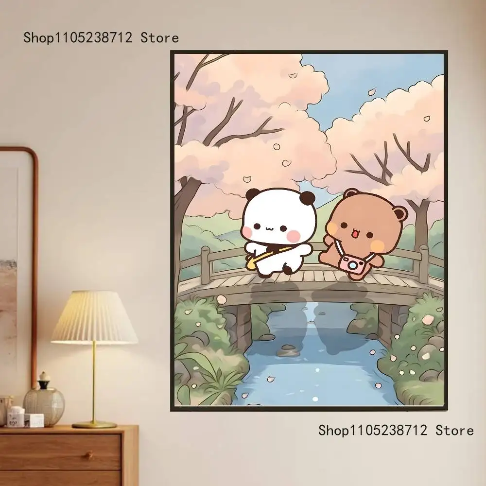 لطيف BuBu DuDu ملصق متعدد الأغراض جدار الفن لغرفة المعيشة غرفة نوم مكتب المدخل بار ديكور المنزل هدية