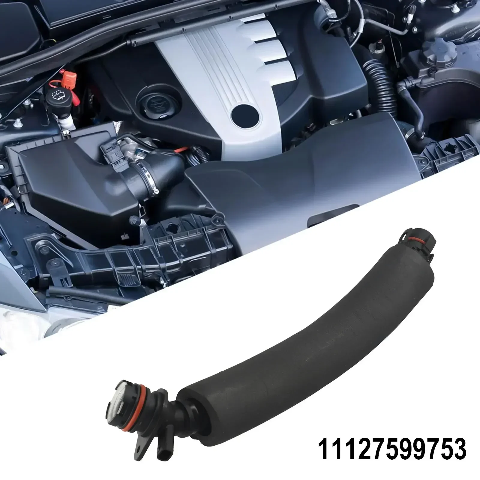 Vent Hose For BMW For 1/2/3/4SERIES 11127599753 Vent Outlet Pipe For Cylinder Head ABS Enginee Outtake Tube Replacement