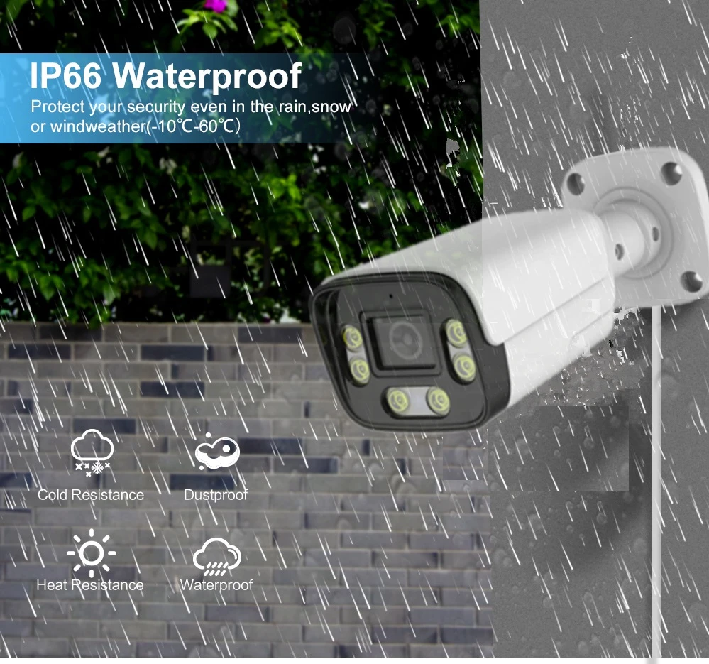 8MP 6MP 3MP AI  IP Bullet Camera IMX307 IMX335 IMX415  H.265 NightColor POE Waterproof CAM with Human Detection - view 6
