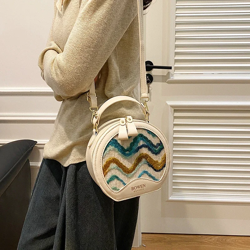 PU Zipper Fashionable and Simple Fashion Women's Crossbody 2024 Bag High Quality Design Single Shoulder Bag Commuter Pu여자 가방