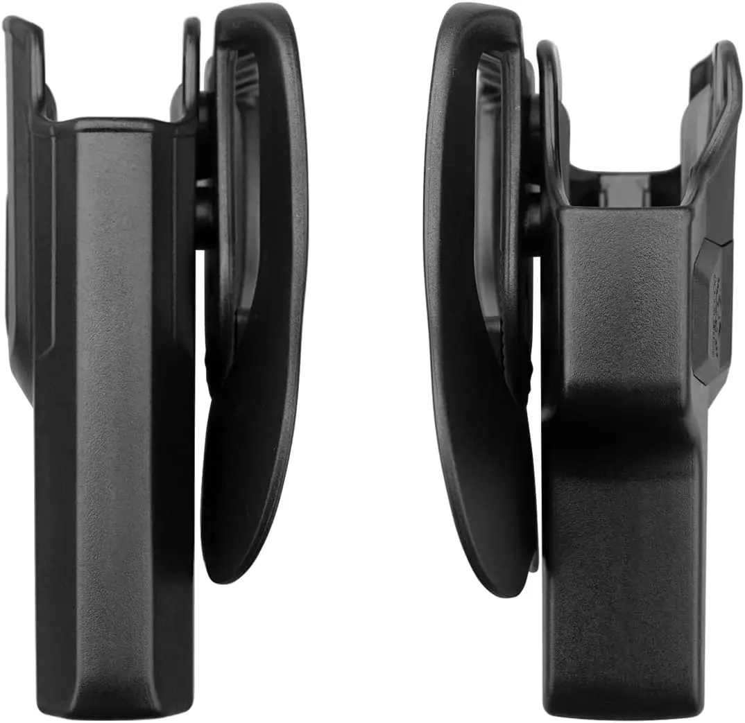 OWB パドルポリマーホルスターフィット: Smith & Wesson SD9 VE / SD40 VE、安全ロック付き外側ウエストバンドオープンポリマーホルスター、