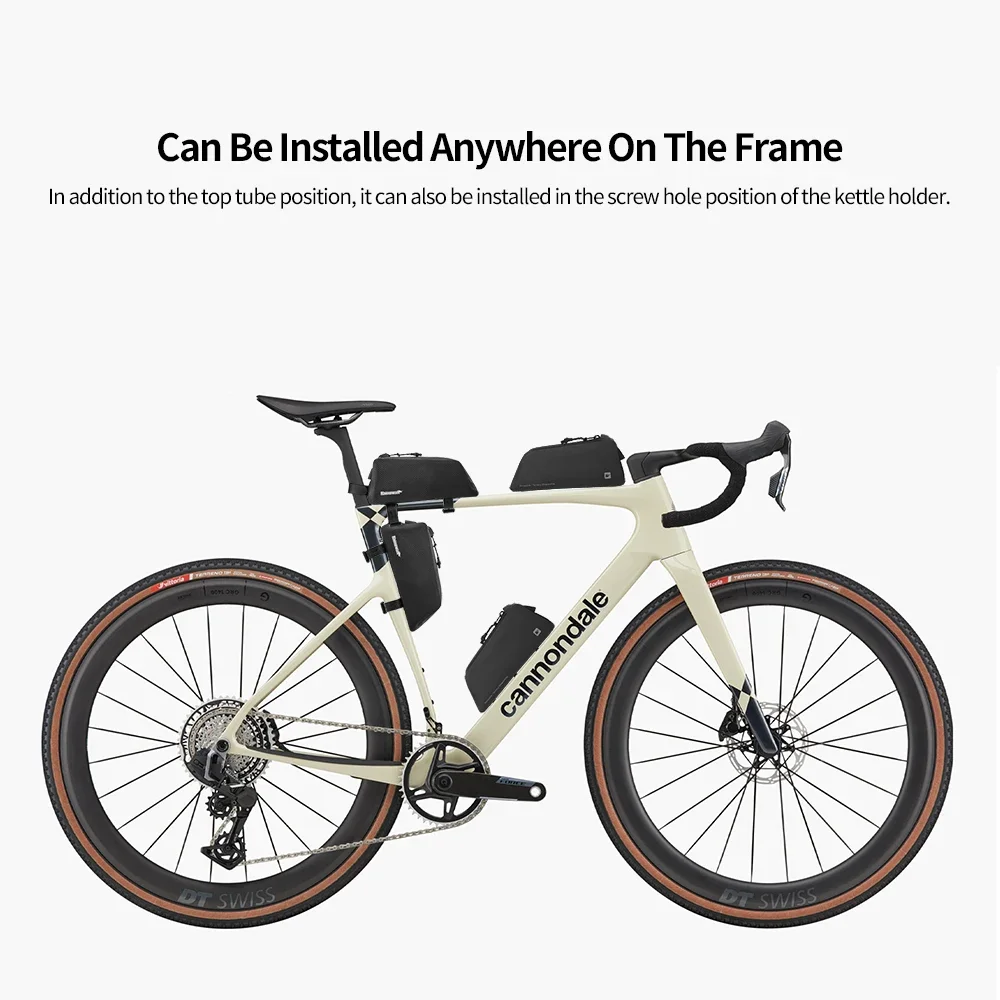 Rhinowalk Bike Top Tube Bag Waterproof Universal Frame Phone Tool Storage Bag Straps & Screws Bikepacking Cycling Accessories image 6