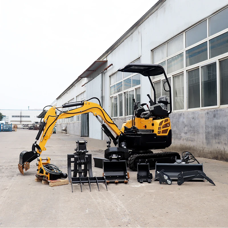 Small Excavator EPA Engine 3.5 Ton Crawler Micro Digger 1 Ton 2 Ton Hydraulic Farm Mini Excavator for Sale