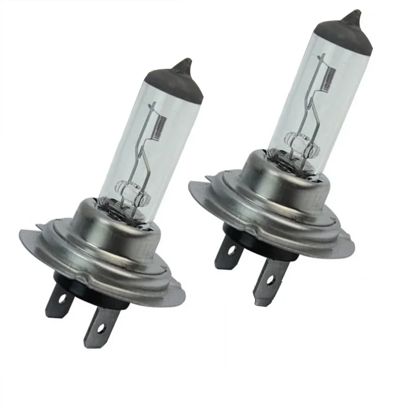 2Pcs 12V H7 Halogen Headlights Bulbs 55W 6000K High & Low Beam Vehicle Light Daytime Auto Accessories Bulbs Replacemet
