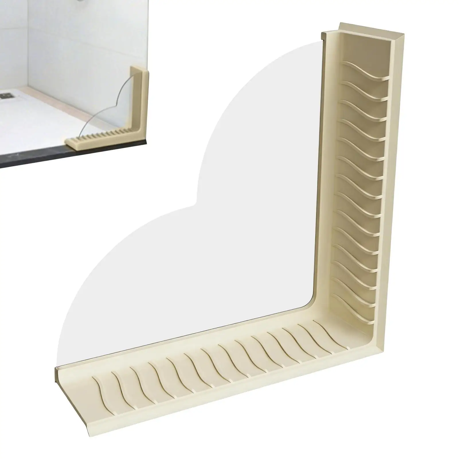 Strong Suction Cup Shower Splash Guard Silicone Bathtub Water Blocker Waterproof Splash Proof Sink Partition Plate For Bathrooms