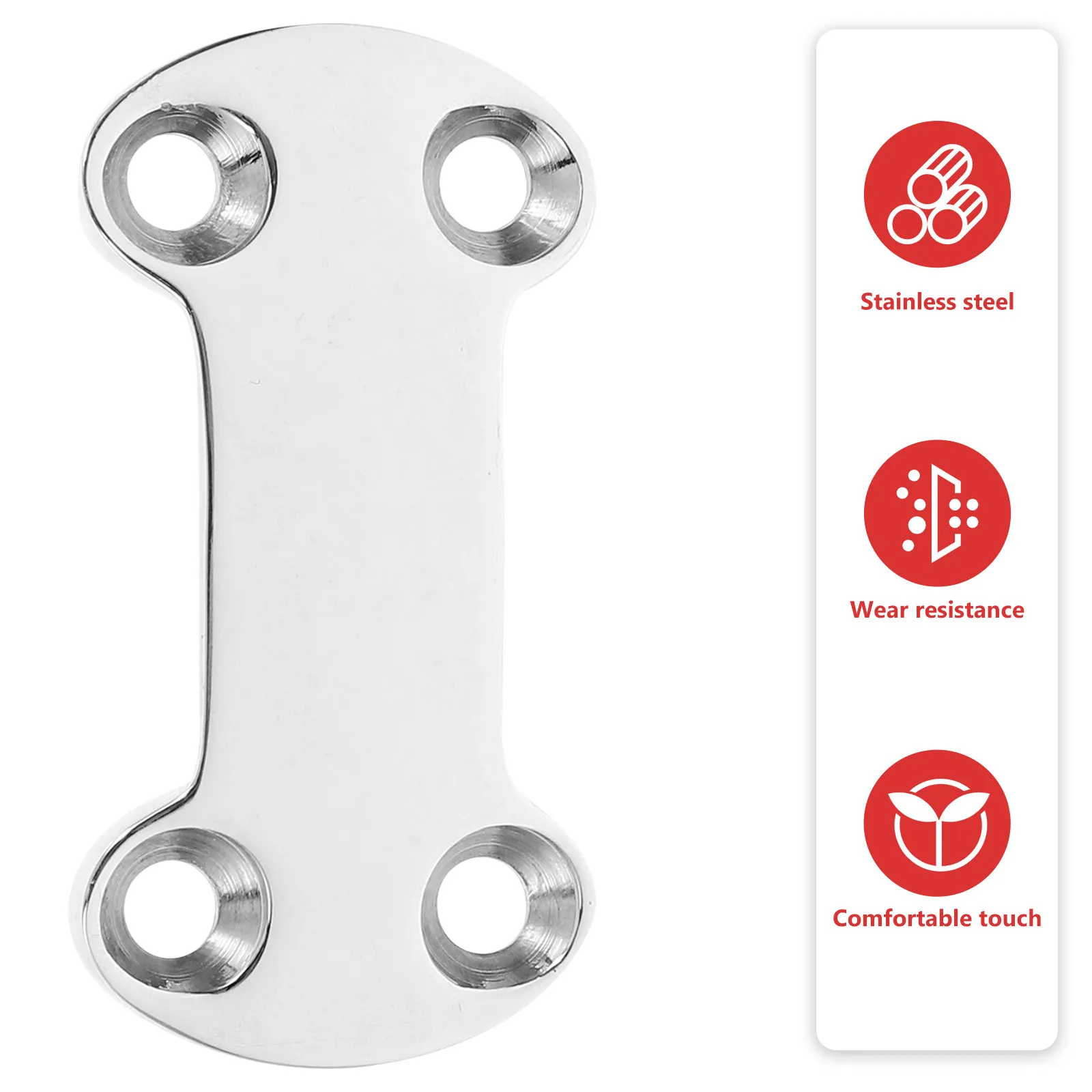 Stainless Steel Mirror Polished Fixing Buckle Fastener Plate Pressing Plate Webbing Supply for Industrial Maintenance Tightening