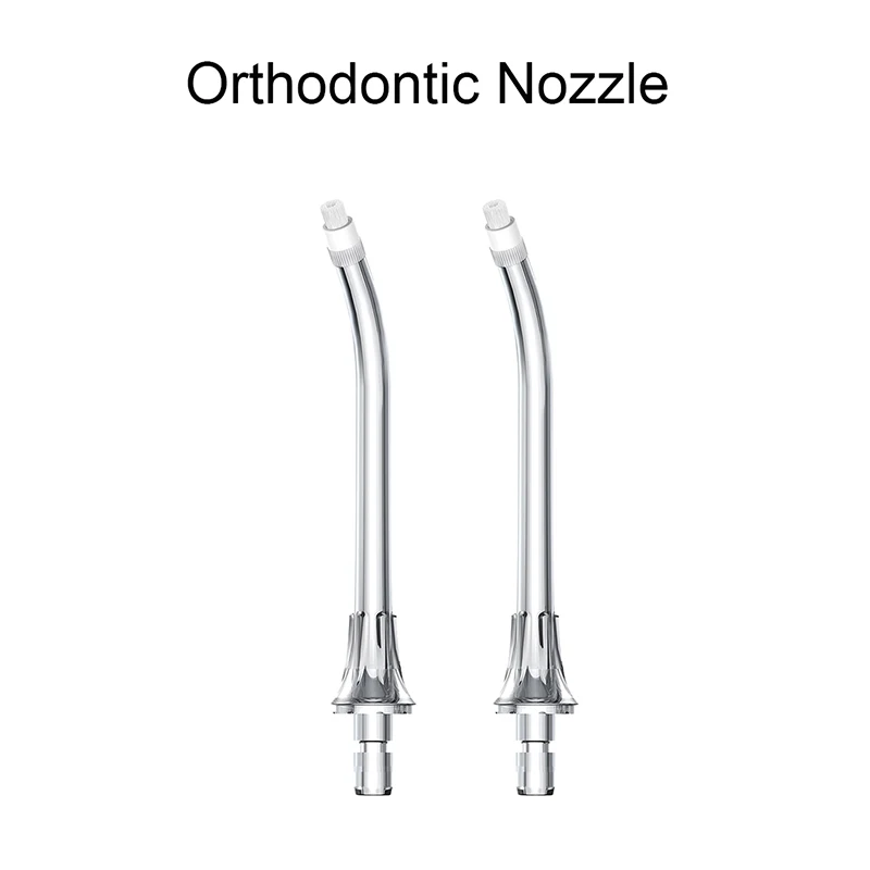 Bicos de fio dental de água de substituição para irrigador oral xiaomi mijia todos os modelos, padrão de palheiro de água/pontas de recarga ortodôntica 2 peças