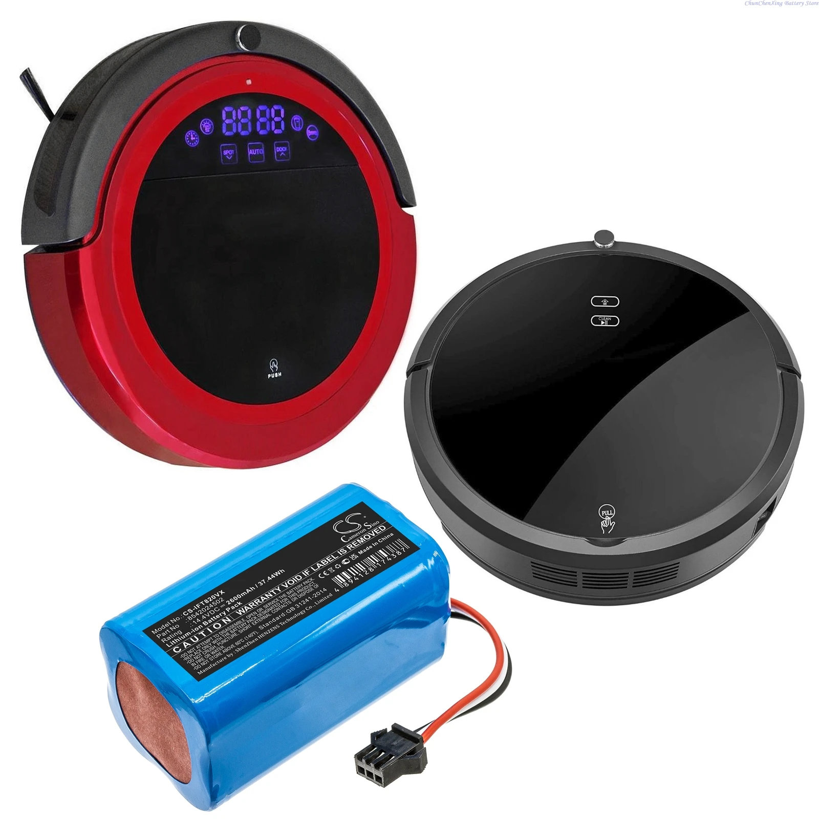

14.4V 2600mAh Vacuum Cleaner Battery 8542024502 for Deik/Infinuvo MT820 Hovo 700 Hovo-700-1703 Hovo-700-1610 Hovo-00-1709 +TOOL