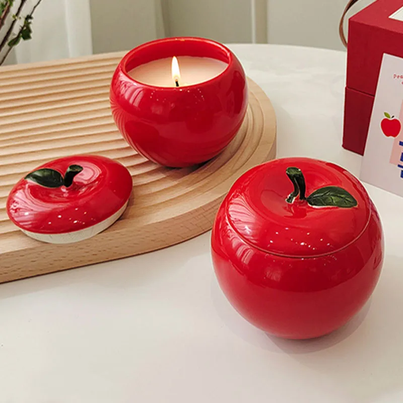 

Ceramic Apple Candle Jars, Scented Candles Decor, Home Decoration, Birthday, Christmas