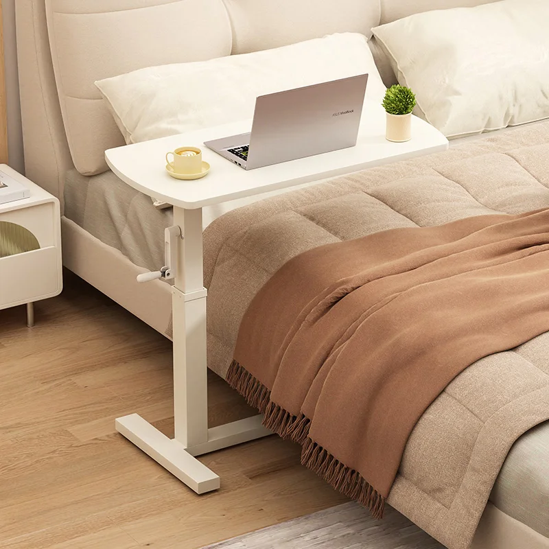Movable lifting bedside table household sofa side table
