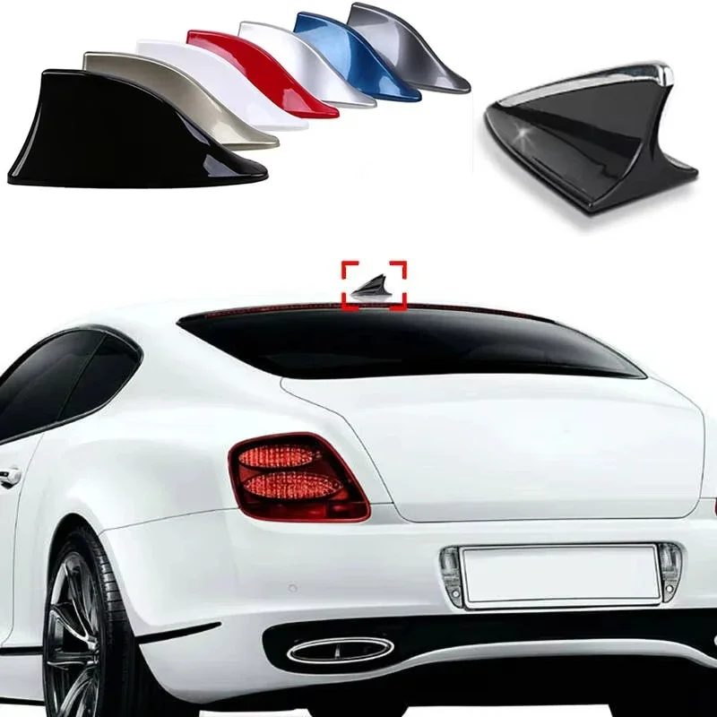 Car Radio Shark Fin Car Shark Antenna Radio FM Signal Design for All Automobiles Aerials Auto Exterior Styling Replacement Parts