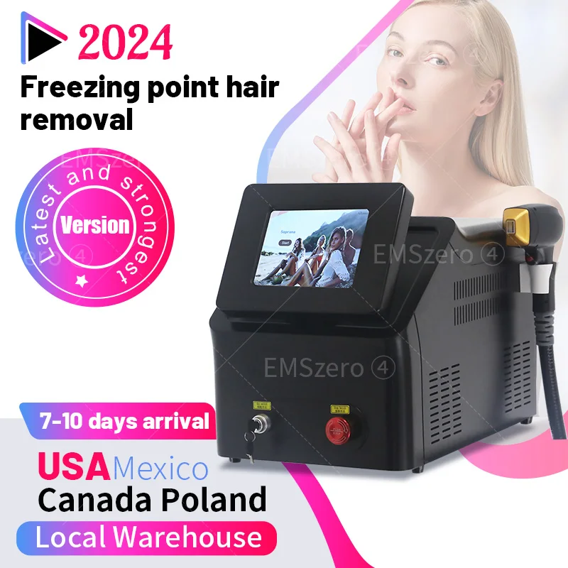 

Portable 808 3wave Diod Laser Permanent Hair Remove Fast Depilation Pain-free Follicle Penetration Skin Rejuvenation Device