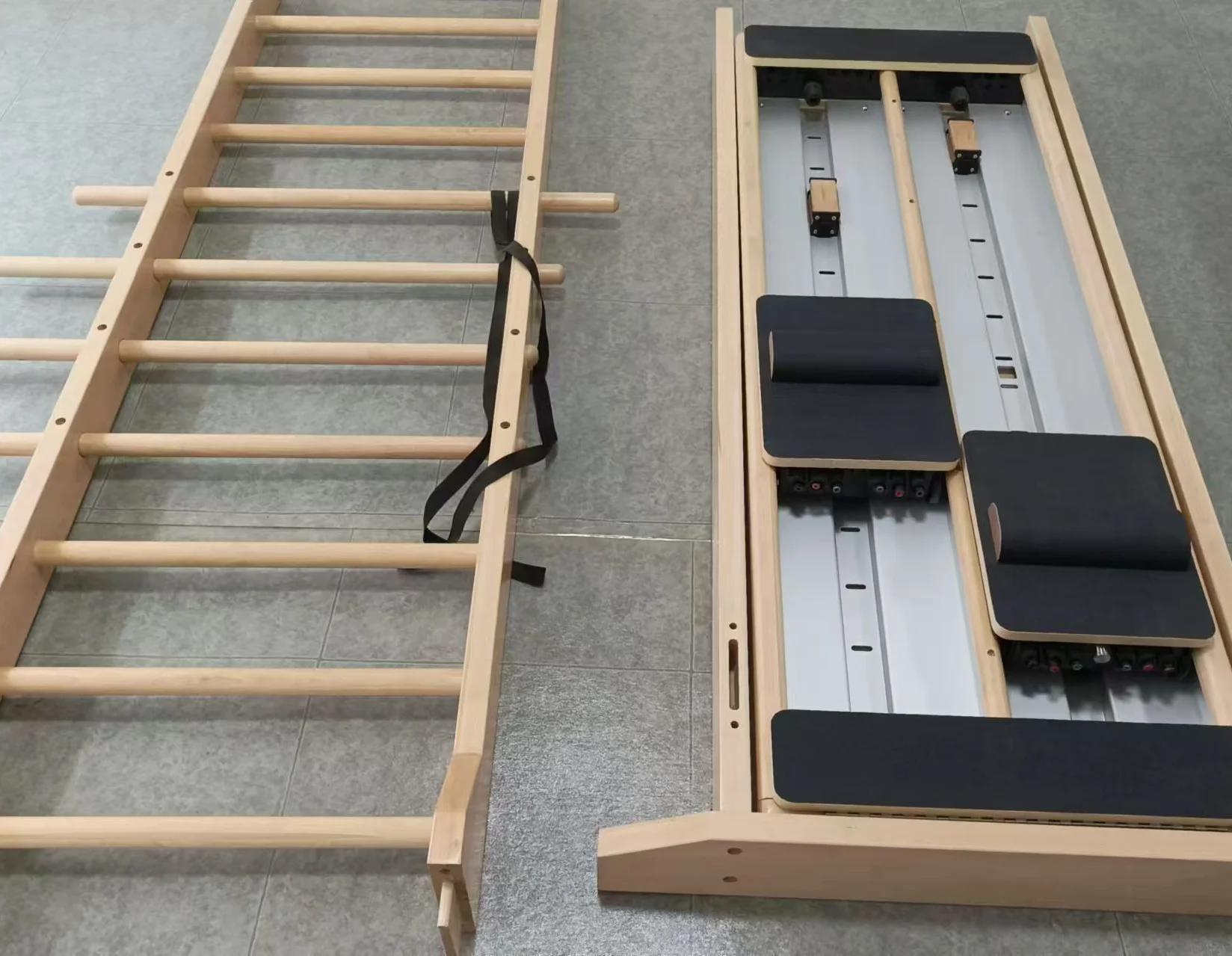 

Two-way Sliding Ladder Wall-mounted Double Track Pilates Equipment Bodypulley Tower Jump Stretch Board