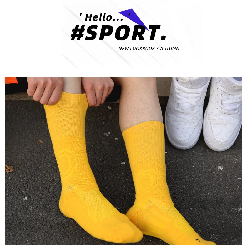 Women Professional Basketball Sock Long Tube Sports  Men Thickened High Towel Sweat-absorbent Non-slip Breathable Elite W100