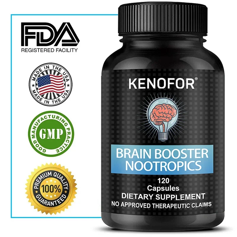 Brain Supplement - Helps Memory, Focus, Clarity & Energy - Brain Health with Vitamin A C Calcium