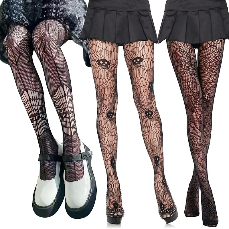 

2023 Gothic Black Tights Pantyhose Japanese Retro Rose Flower Heart Fishnet Lace Trousers Love Bottoming G Stockings for Women