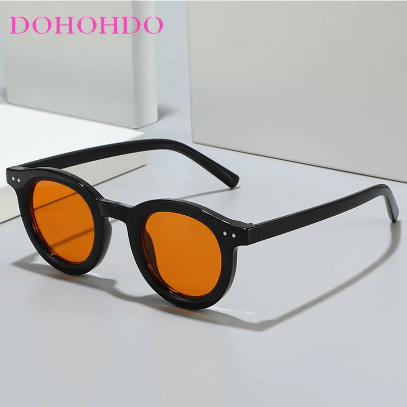 Vintage Round Sunglasses Men Women Fashion Small Rice Nail Sun Glasses For Male Female Literary Shades Driving Eyeglasses UV400