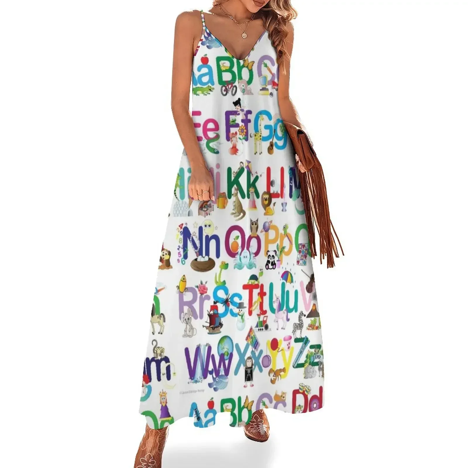 

Alphabet for kids Sleeveless Dress Woman clothes evening dress dresses women summer 2025 Dress