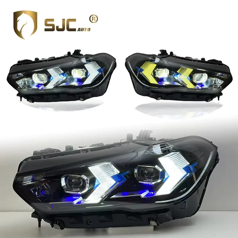 

Auto Part Modified Headlight for BMW X5 Pre-lci G05 2019-2022 Upgrade To Dual Color White+Yellow DRL Full LED Headlight