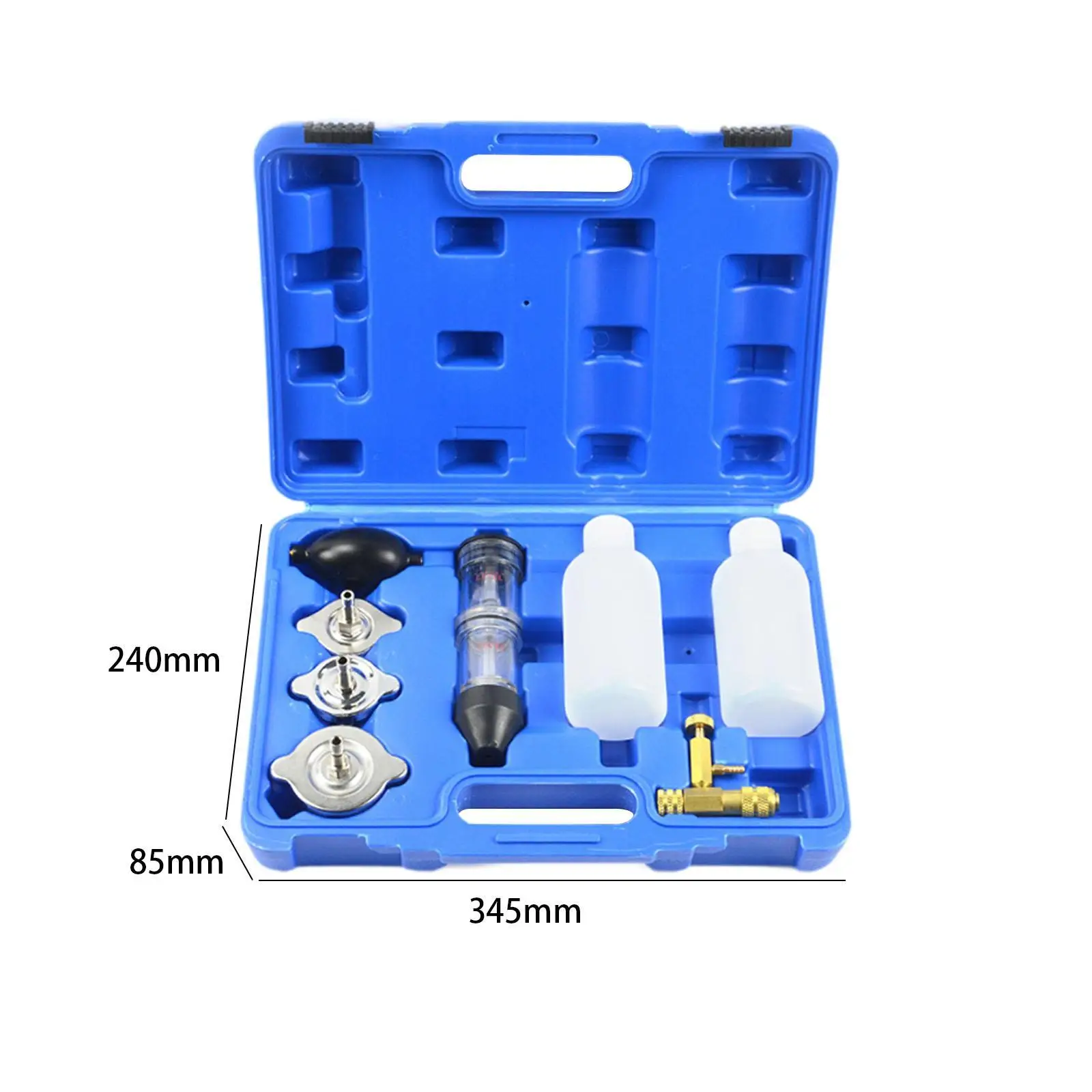 8 Pieces Head Gasket Leak Tester Tool Kit Head Gasket Tester Combustion Leak Test Kit Detector