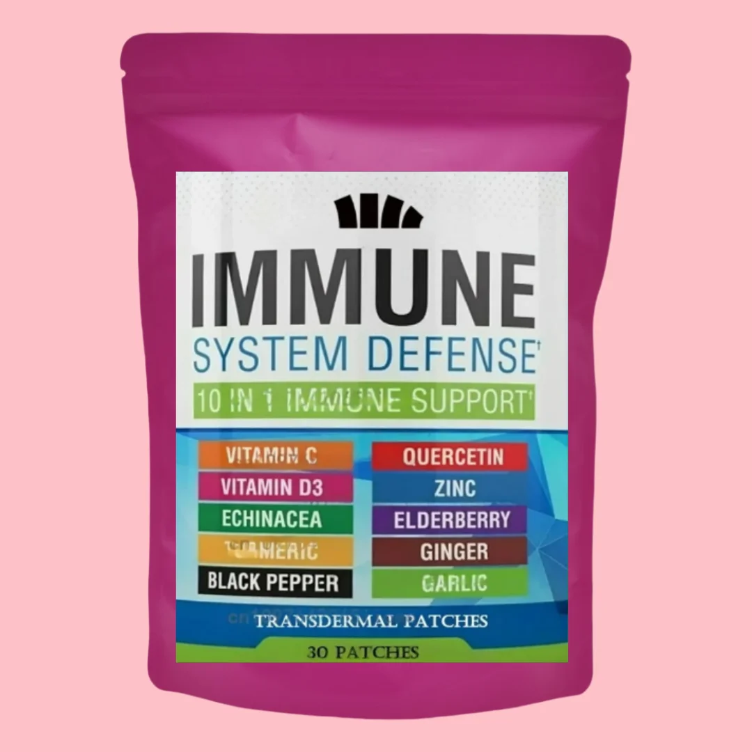 

Прозрачные пластыри с иммунной поддержкой и старшим, цинком, Vit C, Vit D3, селеном, эхинацеей, имбирем 30 пластырей