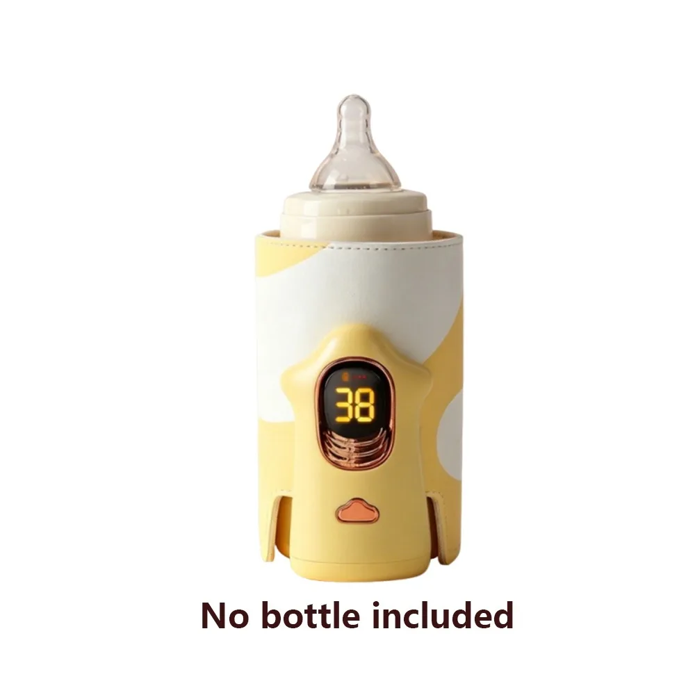 

Multifunction Baby Bottle Warmer LED Display Wireless Breast Milk Warmer 6 Heat Level Insulated Bottle Warmer Sleeve