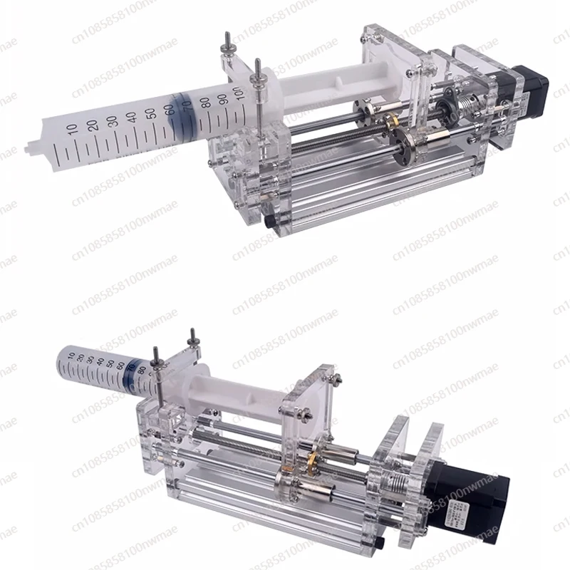 1-100ML Laboratory Micro Syringe Pump Desktop Injection Pump Precision Electric Propel Pump Liquid Glue Dispenser DC 12V