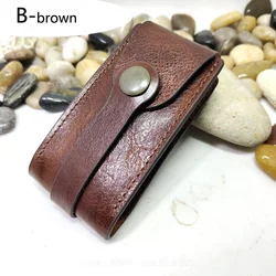 Blongk Large Capacity House Key Bag Geniune  Leather Car Key Case Drawstring Keys Organizer Wallet Pouch Pocket Men Women BC