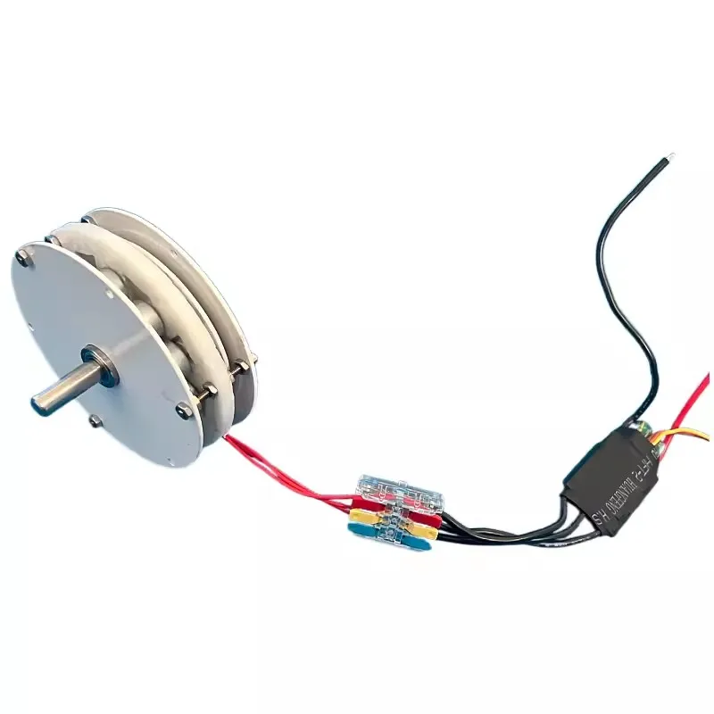 High Efficiency Double Rotor of Micro-disc Type High Torque Coreless Permanent Magnet Brushless Motor