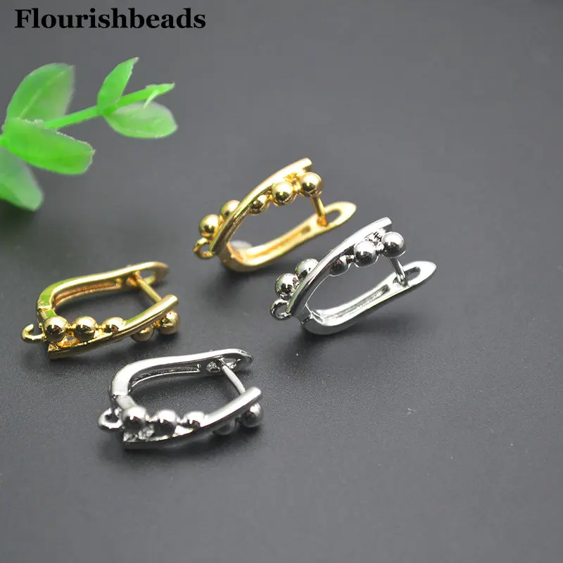 

High Quality New Design Smooth Balls X Shape Earring Clasps For Dangle Earrings Making
