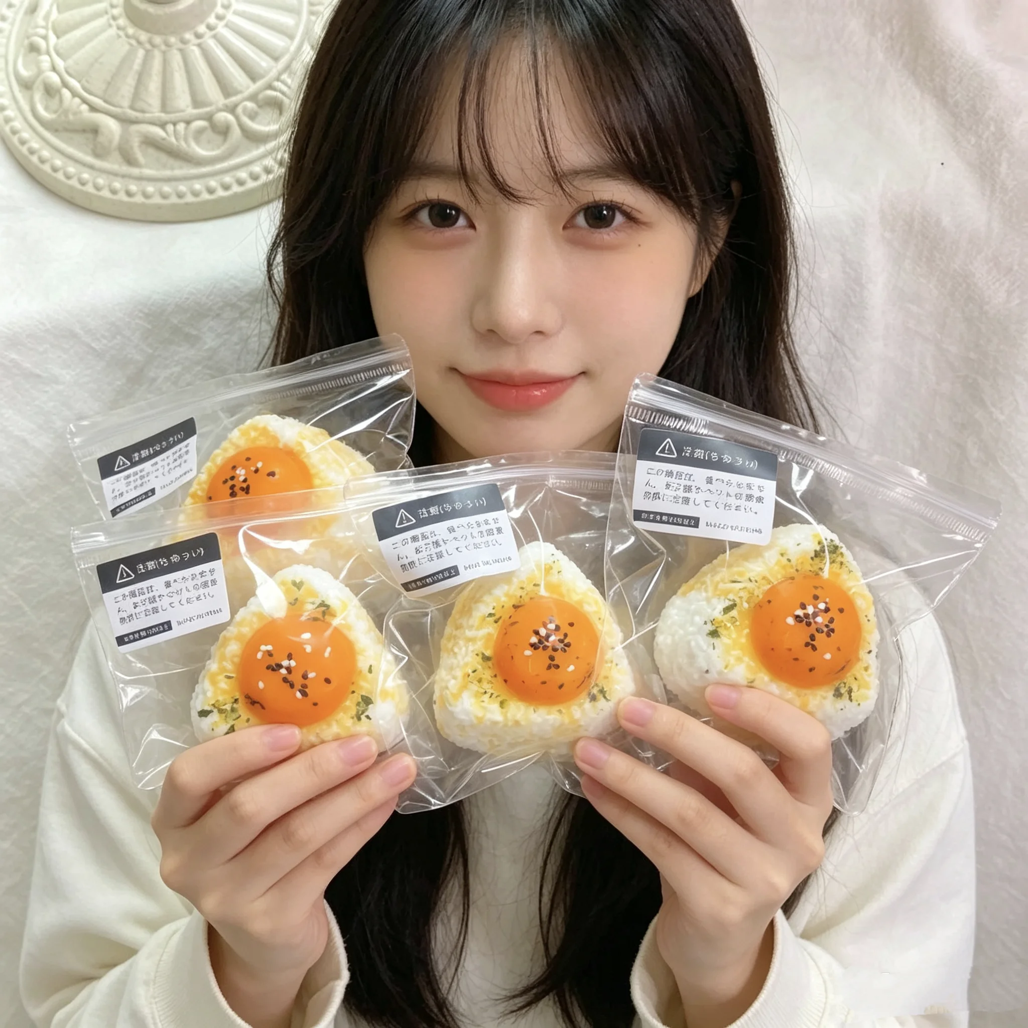 

Egg Rice Ball Squishy Toy, Realistic Food Replica, Stress Relief Squeeze Toy for Adults, Ultra-Soft Calming Stress Venting