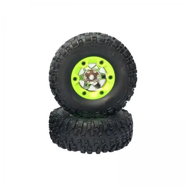 Heavy Duty Rubber Metal RC Car Tires Model Wheel Rim Upgrade Accessory for Wltoys 124018 124017 1 12 view 2