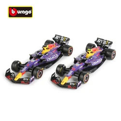 Bburago 1:43 Redbull 2023 RB19 Miami Las Vegas GP #1 #11 F1 Racing Formula Car Static Simulation Diecast Alloy Model Car