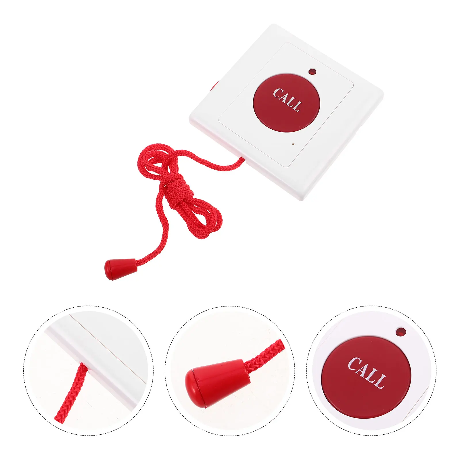

1pc Emergency Call Button For Disabled With Pull Cord Dual Alarm Function Wall Mount Alert System For Elderly Patients