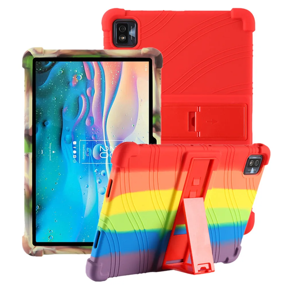 Kids Safe Silicon Portable Kickstand Case for TCL 10 TAB MAX 10.36inch 9295G Shockproof Tablet Cover for TCL Max 10.4 9296G 9295